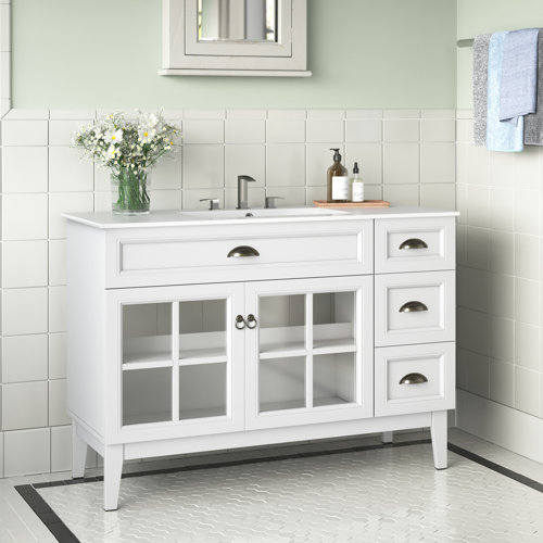48 Inch White Bathroom Vanities You'll Love | Wayfair